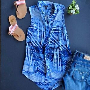 NWT Jessica Simpson Patriotic Tank Blouse